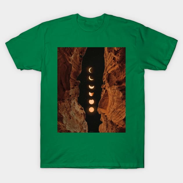 VALLEY MOON PHASES BLACK T-Shirt by LFHCS